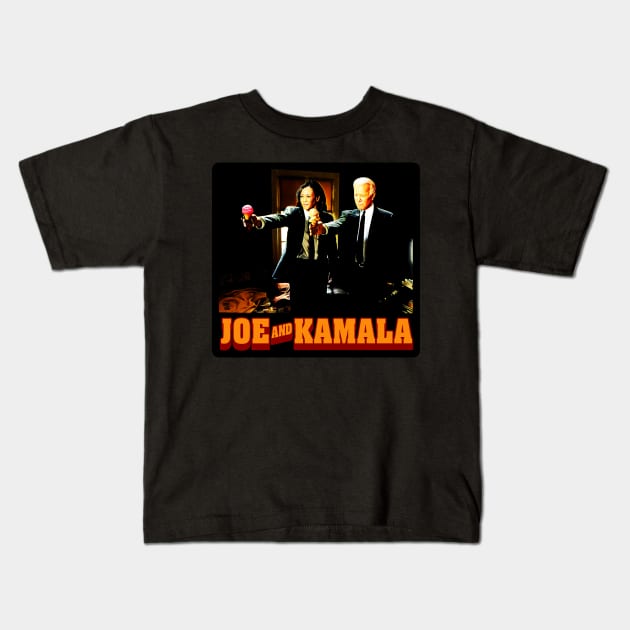 Joe And Kamala - Democratic Ice Cream Solid Kids T-Shirt by TeeLabs